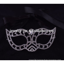 fashion metal silver plated crystal party mask masquerade masks